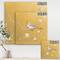 Designart - Gold Bird on Blossoms I - Farmhouse Gallery-wrapped Canvas